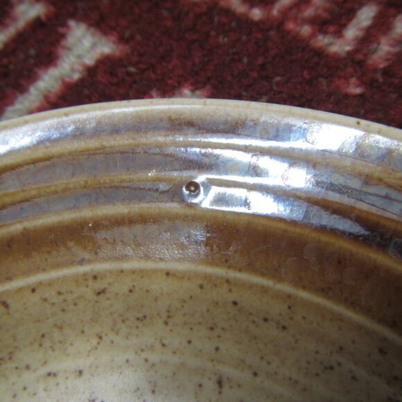 Set 2 Vintage Churchill Homespun Stonecast Speckled Brown, 8.5" Luncheon Plates - Picture 5 of 7